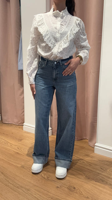 Pantalone Risvolto chiaro