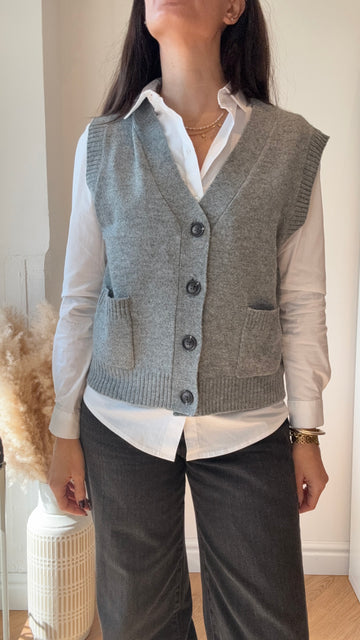 Smanicato 4 bottoni Grigio