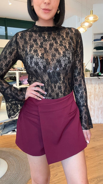 Maglia Pizzo Nera