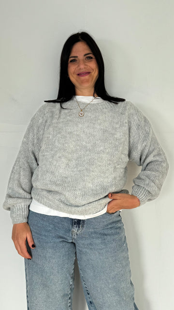Maglione ISIDE grigio chiaro