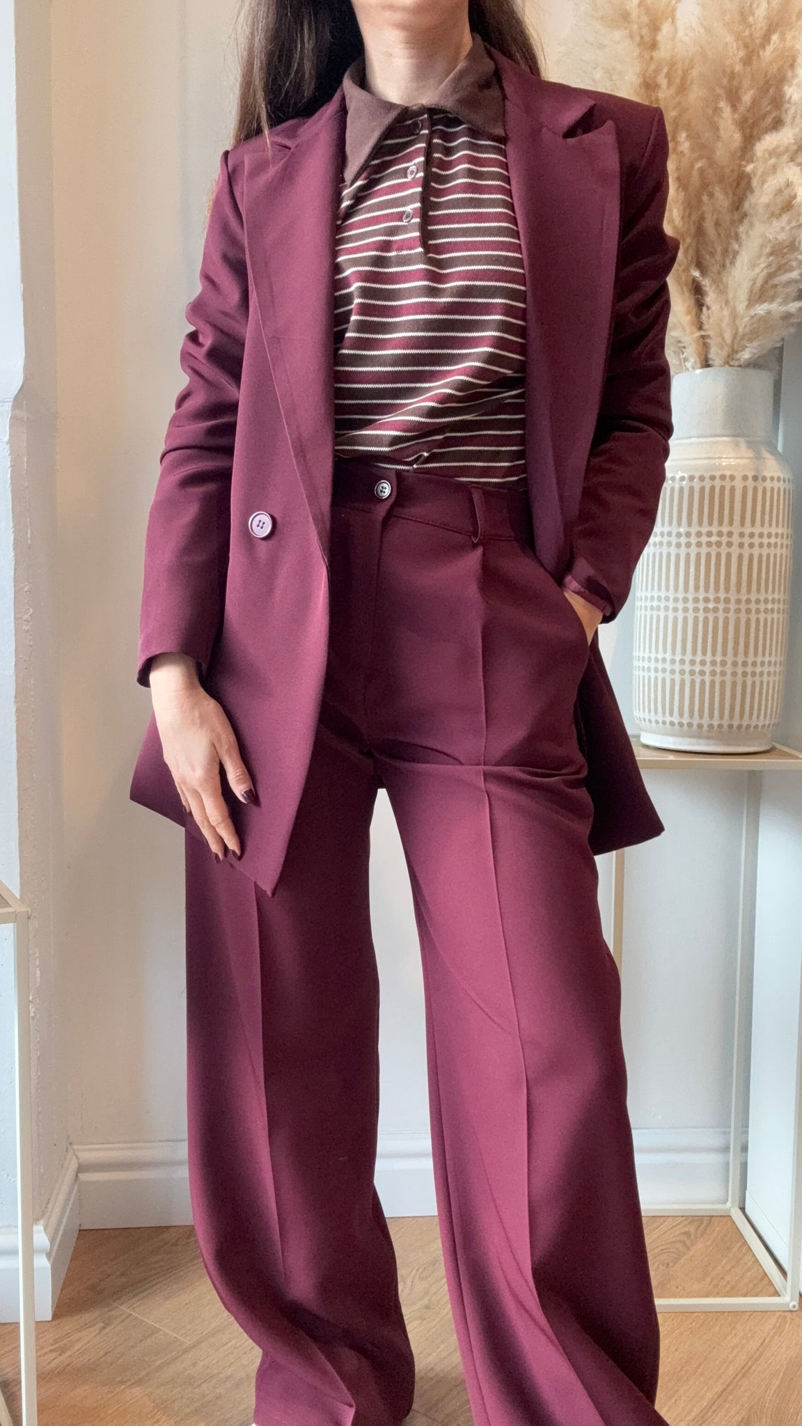 Blazer Dublino over Bordeaux