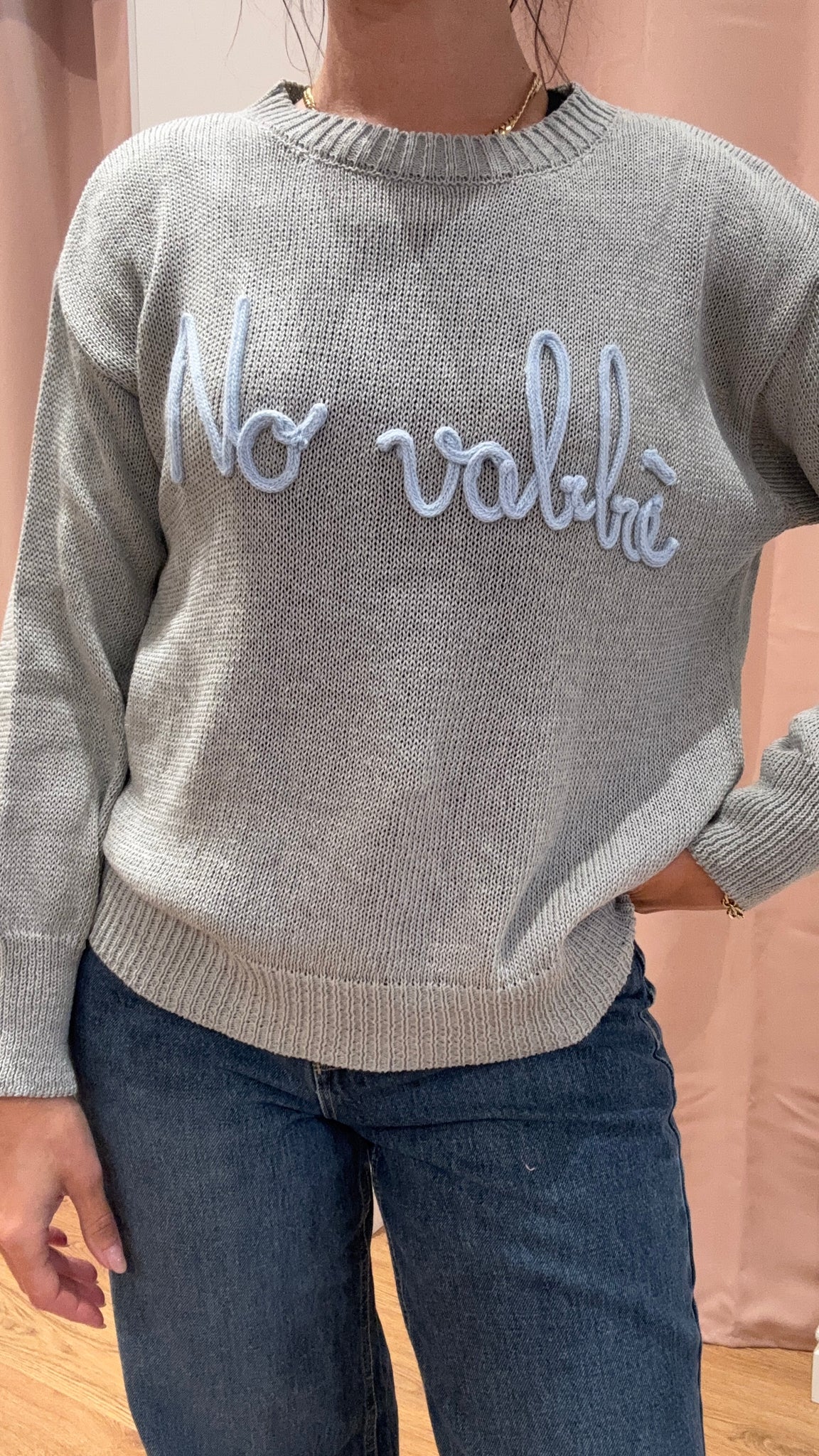 Pull Ricamo NoVabbhe cotone 100%