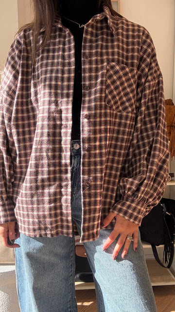 Camicia Texas MORO/BORDEAUX