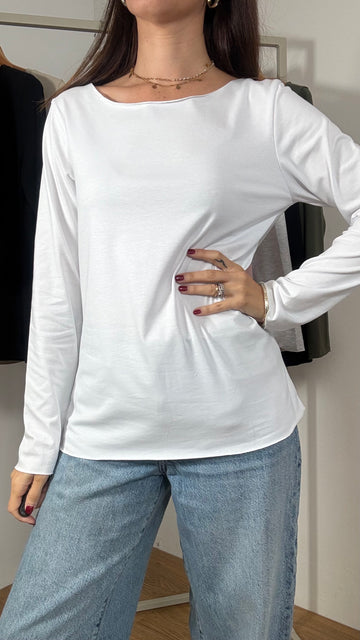 Maglia basica taglio vivo
