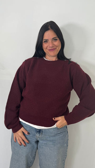 Maglione BANG vino