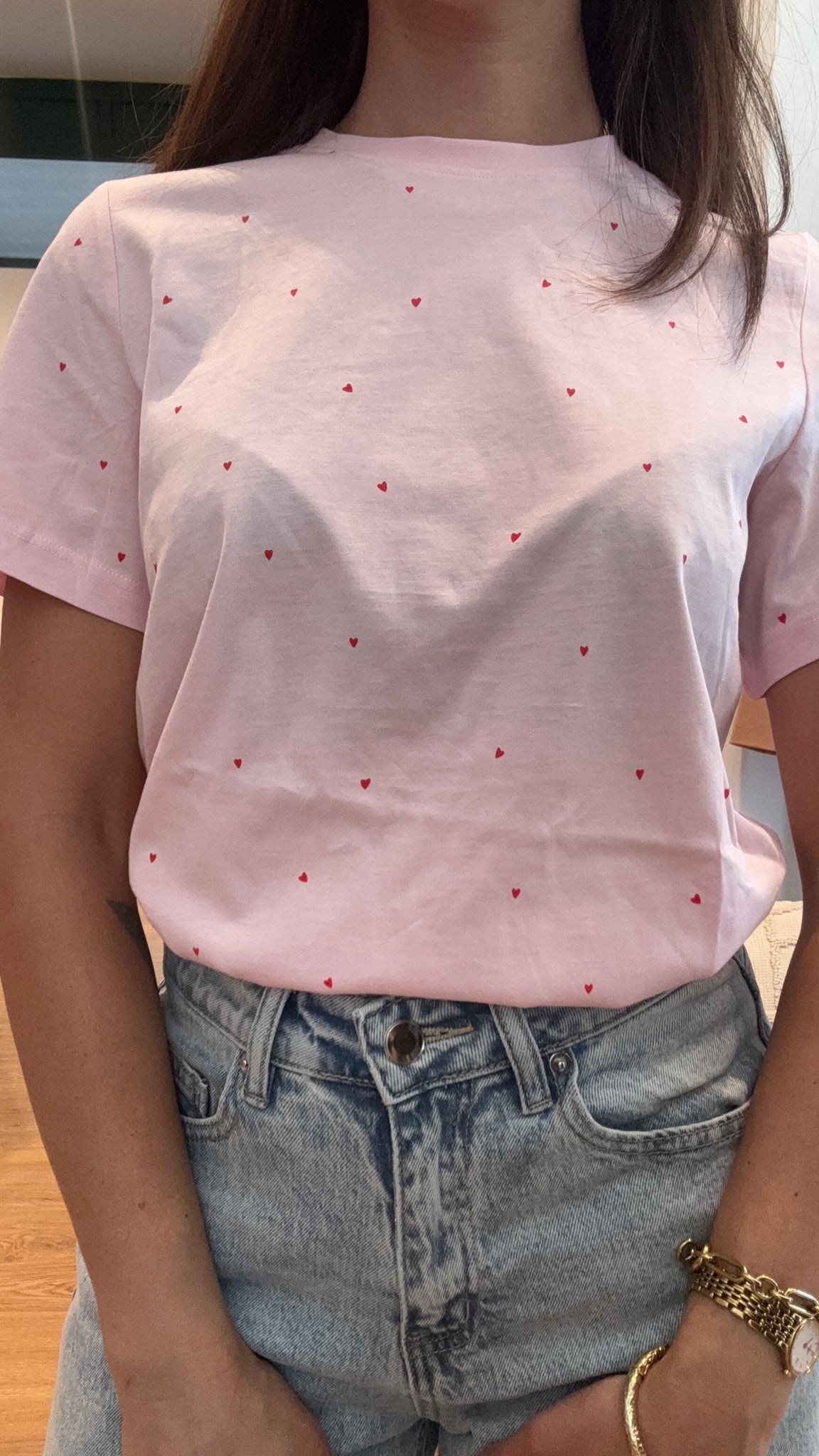 T-shirt Rosa Cuori