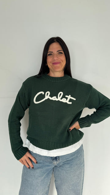 Maglione CHALET verde bosco