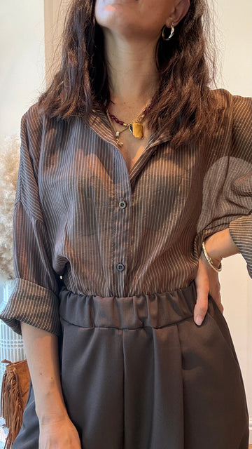 Camicia Olga marrone