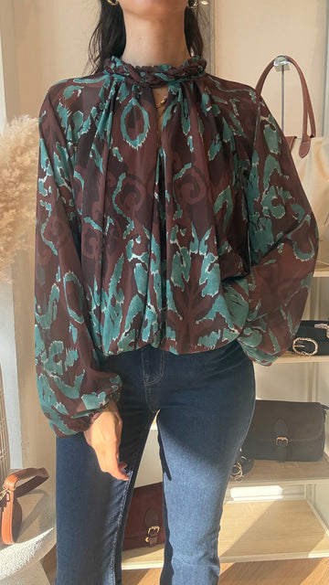 Blusa Charlotte moro