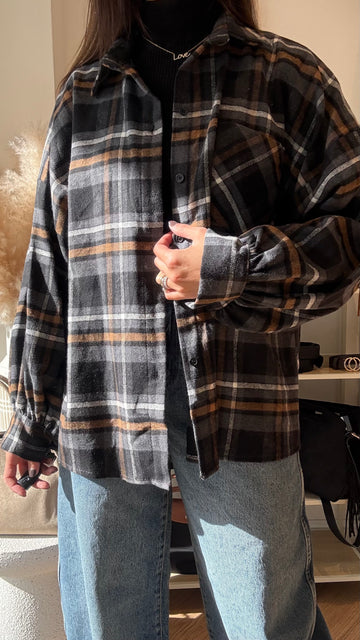 Camicia Texas NERO/GRIGIO