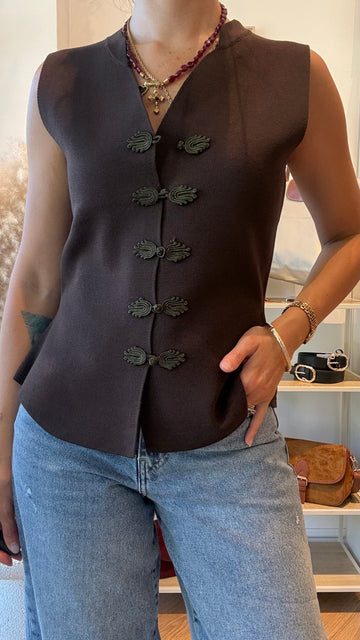 Gilet Francy marrone
