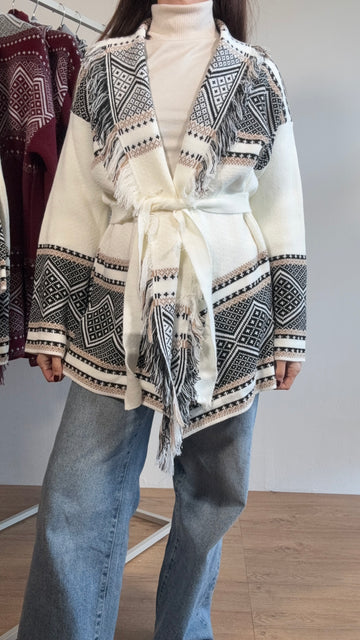 Cardigan Frange