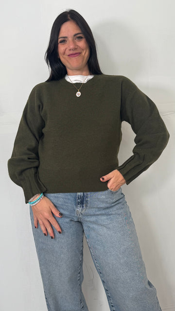 Maglione KACY verde militare