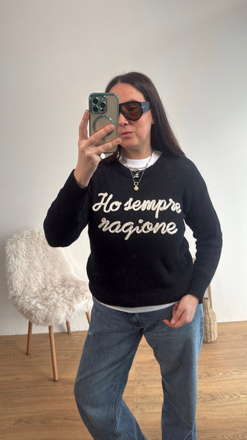 Maglione HO SEMPRE RAGIONE