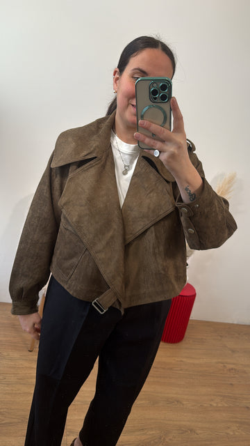 Bomber MILA scamosciato