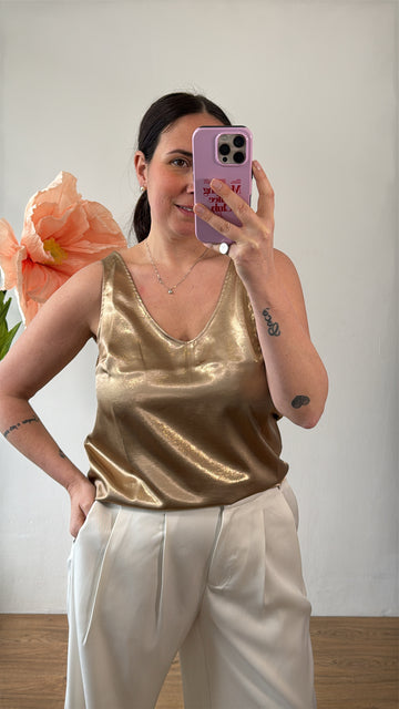 Top LAMÈ GOLD