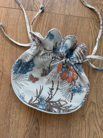 Borsa flower denim